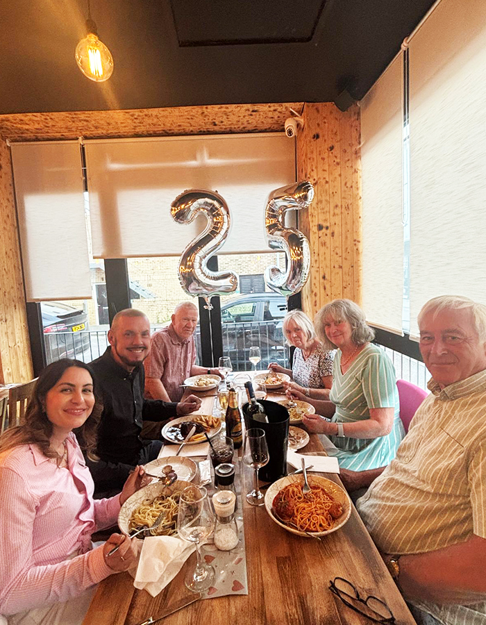 wedding dinner enzos restaurant worthing